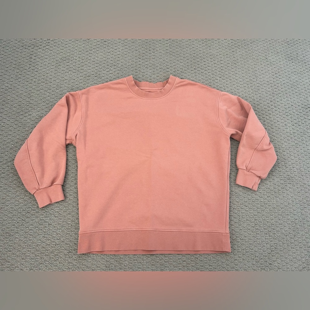 Lululemon Perfectly Oversized Crew
Coral Pink Color
Size 6 - Picture 1 of 6